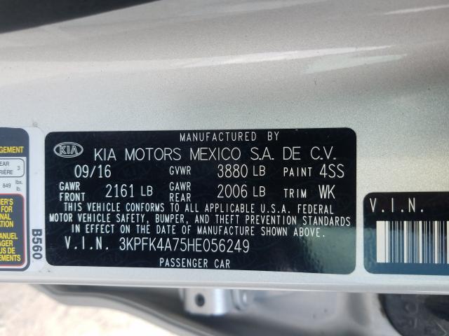 Photo 9 VIN: 3KPFK4A75HE056249 - KIA FORTE LX 