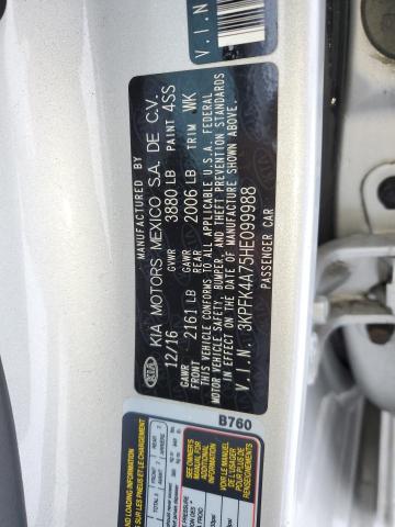 Photo 12 VIN: 3KPFK4A75HE099988 - KIA FORTE LX 