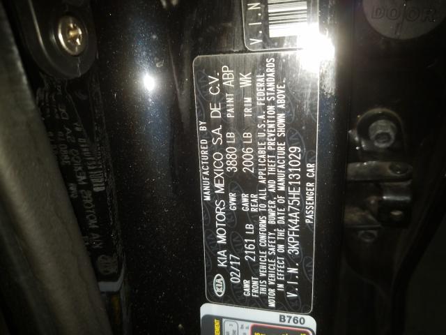 Photo 9 VIN: 3KPFK4A75HE131029 - KIA FORTE LX 