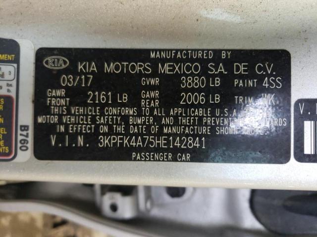 Photo 9 VIN: 3KPFK4A75HE142841 - KIA FORTE LX 