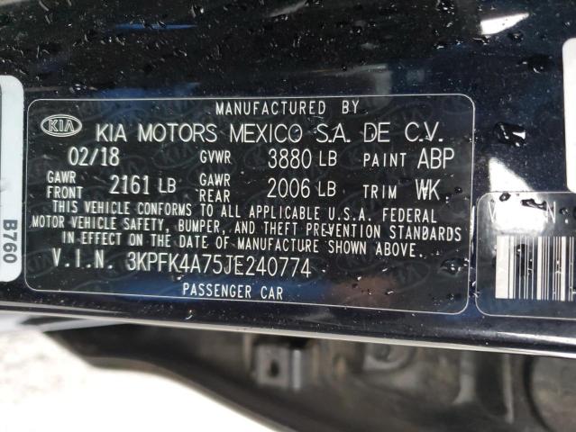 Photo 11 VIN: 3KPFK4A75JE240774 - KIA FORTE LX 