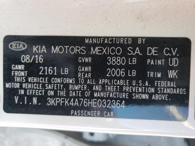 Photo 9 VIN: 3KPFK4A76HE032364 - KIA FORTE LX 