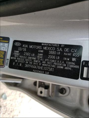 Photo 9 VIN: 3KPFK4A76HE107581 - KIA FORTE LX 