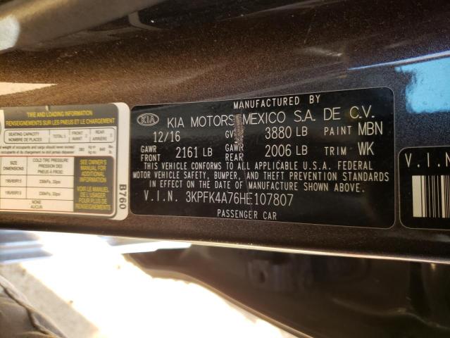 Photo 9 VIN: 3KPFK4A76HE107807 - KIA FORTE LX 