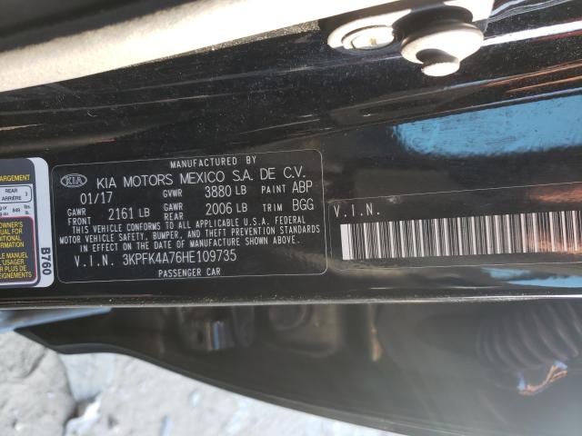 Photo 9 VIN: 3KPFK4A76HE109735 - KIA FORTE LX 