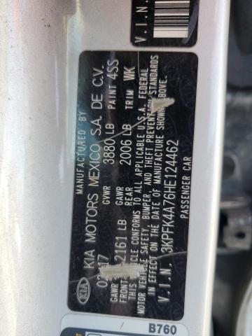 Photo 12 VIN: 3KPFK4A76HE124462 - KIA FORTE LX 