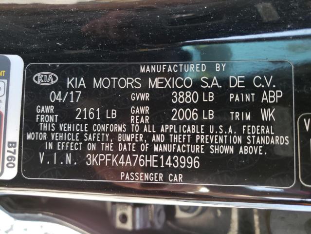 Photo 11 VIN: 3KPFK4A76HE143996 - KIA FORTE LX 