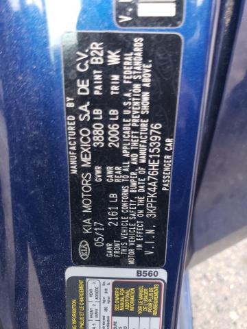 Photo 12 VIN: 3KPFK4A76HE153976 - KIA FORTE LX 