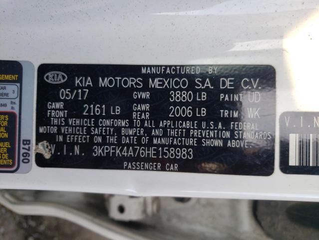 Photo 12 VIN: 3KPFK4A76HE158983 - KIA FORTE 