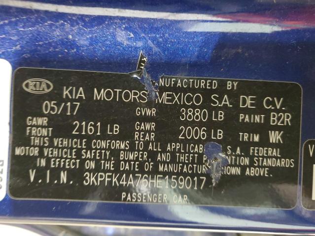 Photo 11 VIN: 3KPFK4A76HE159017 - KIA FORTE LX 