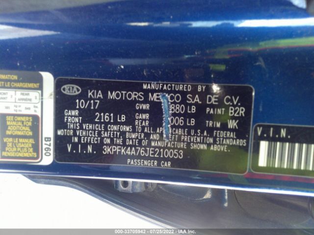 Photo 8 VIN: 3KPFK4A76JE210053 - KIA FORTE 