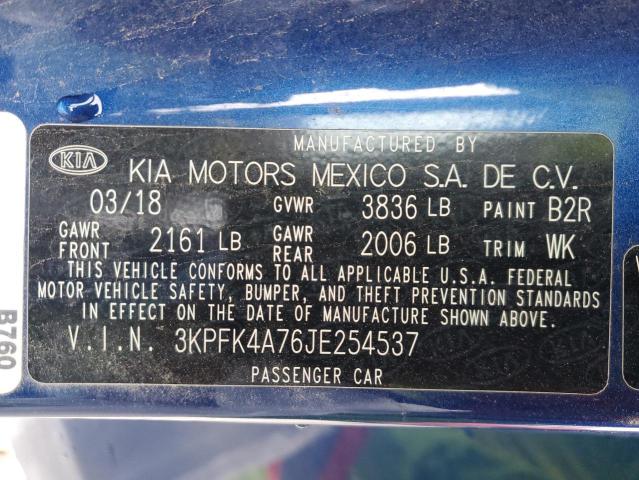 Photo 12 VIN: 3KPFK4A76JE254537 - KIA FORTE 