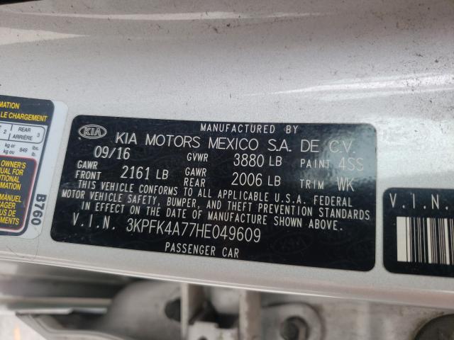 Photo 9 VIN: 3KPFK4A77HE049609 - KIA FORTE LX 