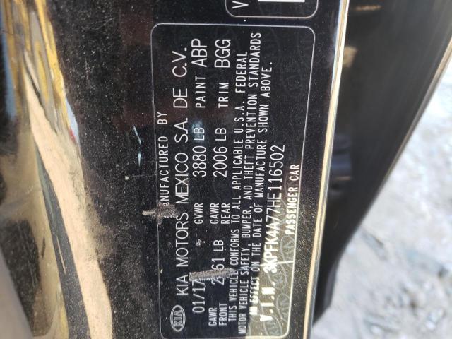 Photo 9 VIN: 3KPFK4A77HE116502 - KIA FORTE LX 