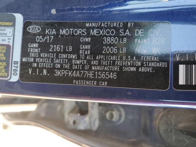 Photo 12 VIN: 3KPFK4A77HE156546 - KIA FORTE LX 