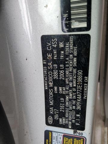 Photo 12 VIN: 3KPFK4A77JE198690 - KIA FORTE LX 