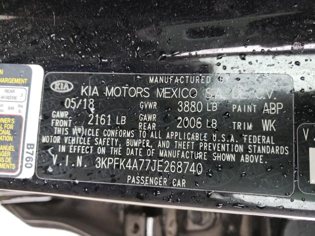 Photo 9 VIN: 3KPFK4A77JE268740 - KIA FORTE 