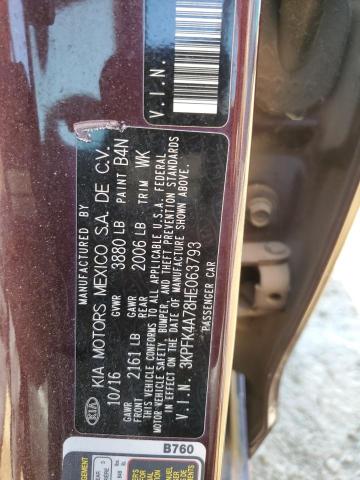 Photo 11 VIN: 3KPFK4A78HE063793 - KIA FORTE LX 