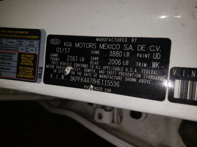 Photo 9 VIN: 3KPFK4A78HE115536 - KIA FORTE LX 