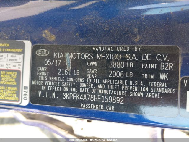 Photo 8 VIN: 3KPFK4A78HE159892 - KIA FORTE 