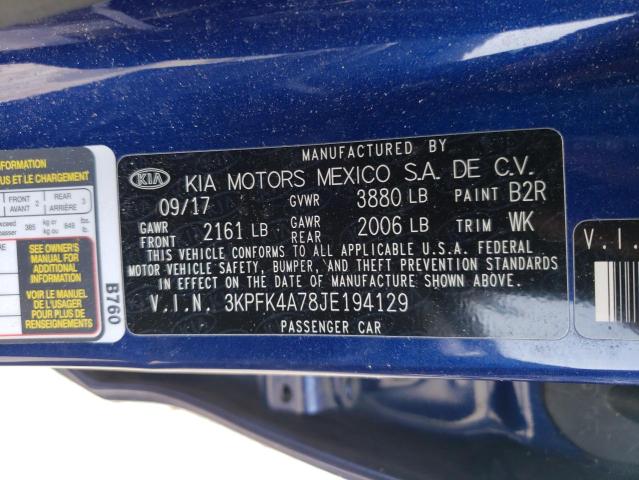 Photo 11 VIN: 3KPFK4A78JE194129 - KIA FORTE 