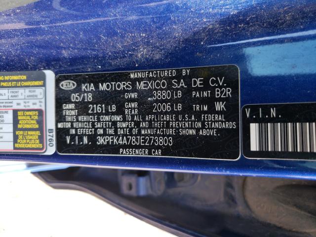 Photo 9 VIN: 3KPFK4A78JE273803 - KIA FORTE LX 