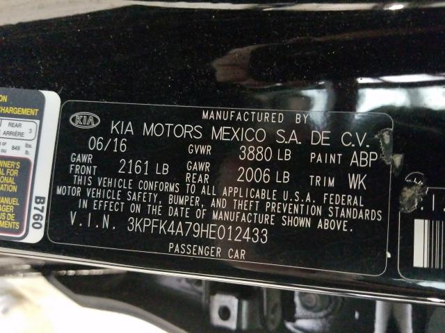 Photo 9 VIN: 3KPFK4A79HE012433 - KIA FORTE LX 