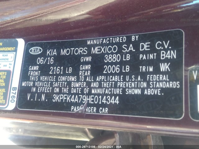 Photo 8 VIN: 3KPFK4A79HE014344 - KIA FORTE 