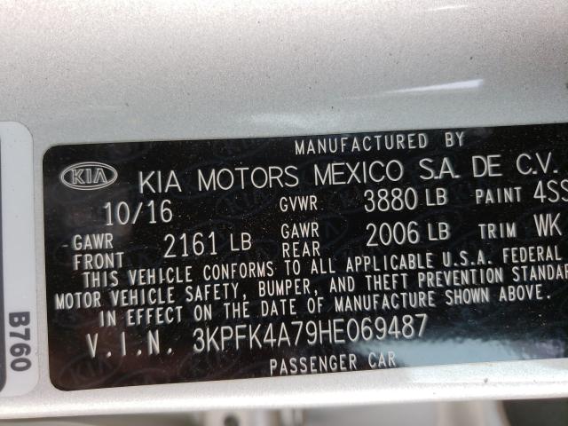 Photo 9 VIN: 3KPFK4A79HE069487 - KIA FORTE LX 