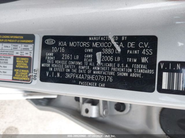 Photo 8 VIN: 3KPFK4A79HE079176 - KIA FORTE 