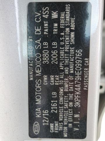 Photo 11 VIN: 3KPFK4A79HE099766 - KIA FORTE LX 