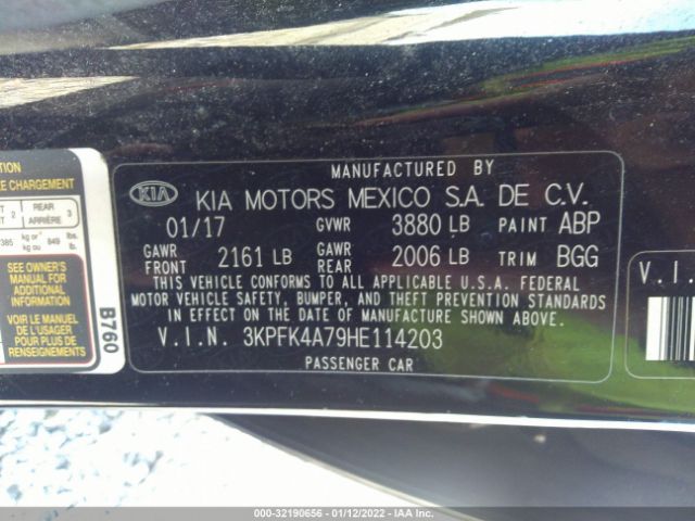 Photo 8 VIN: 3KPFK4A79HE114203 - KIA FORTE 