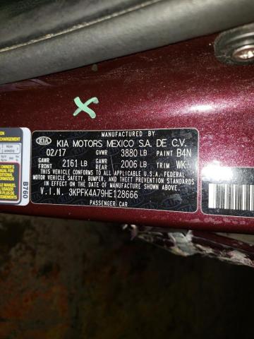 Photo 11 VIN: 3KPFK4A79HE128666 - KIA FORTE LX 