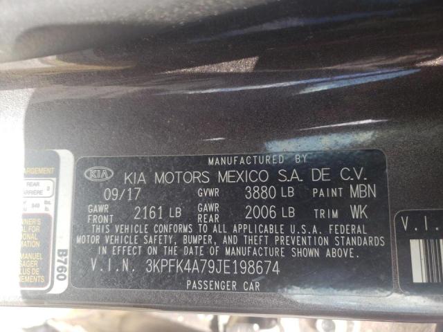 Photo 9 VIN: 3KPFK4A79JE198674 - KIA FORTE LX 