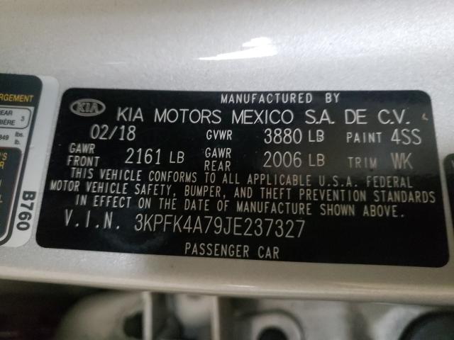 Photo 9 VIN: 3KPFK4A79JE237327 - KIA FORTE LX 