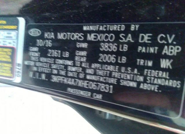 Photo 8 VIN: 3KPFK4A7XHE067831 - KIA FORTE 