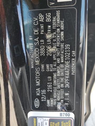 Photo 12 VIN: 3KPFK4A7XHE102139 - KIA FORTE LX 