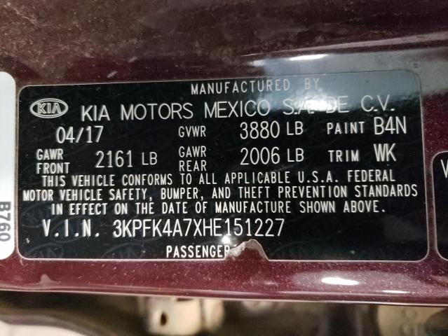 Photo 11 VIN: 3KPFK4A7XHE151227 - KIA FORTE 