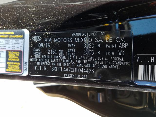 Photo 9 VIN: 3KPFL4A70HE044426 - KIA FORTE 