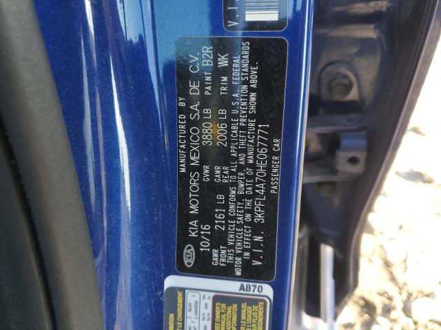 Photo 11 VIN: 3KPFL4A70HE067771 - KIA FORTE LX 