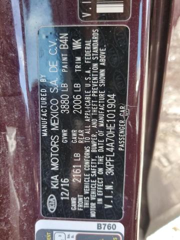 Photo 11 VIN: 3KPFL4A70HE101904 - KIA FORTE 