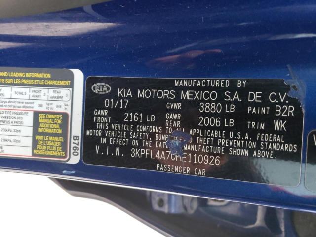 Photo 9 VIN: 3KPFL4A70HE110926 - KIA FORTE LX 