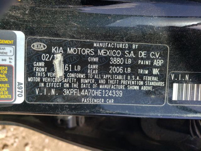 Photo 9 VIN: 3KPFL4A70HE124339 - KIA FORTE LX 