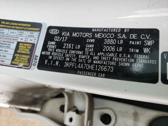 Photo 9 VIN: 3KPFL4A70HE126673 - KIA FORTE LX 