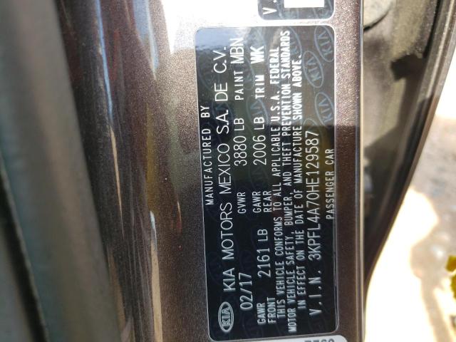 Photo 9 VIN: 3KPFL4A70HE129587 - KIA FORTE LX 