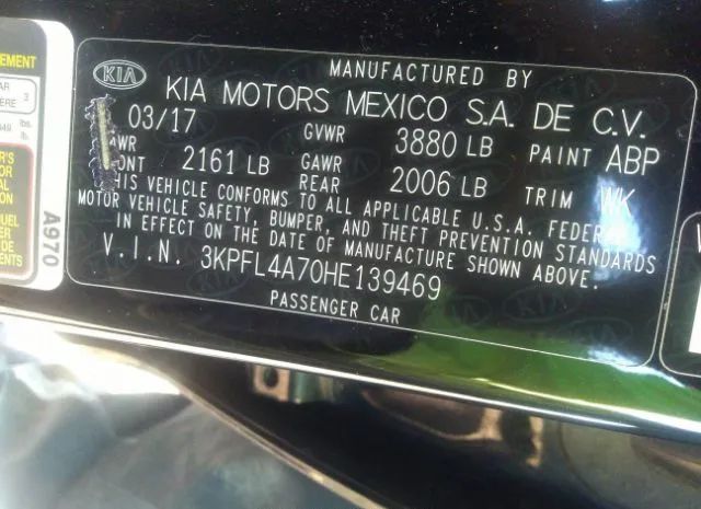 Photo 8 VIN: 3KPFL4A70HE139469 - KIA FORTE 