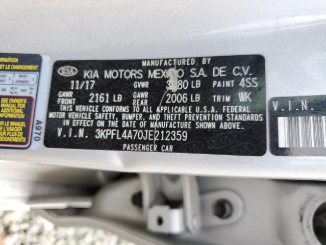 Photo 11 VIN: 3KPFL4A70JE212359 - KIA FORTE 