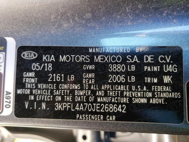 Photo 9 VIN: 3KPFL4A70JE268642 - KIA FORTE LX 