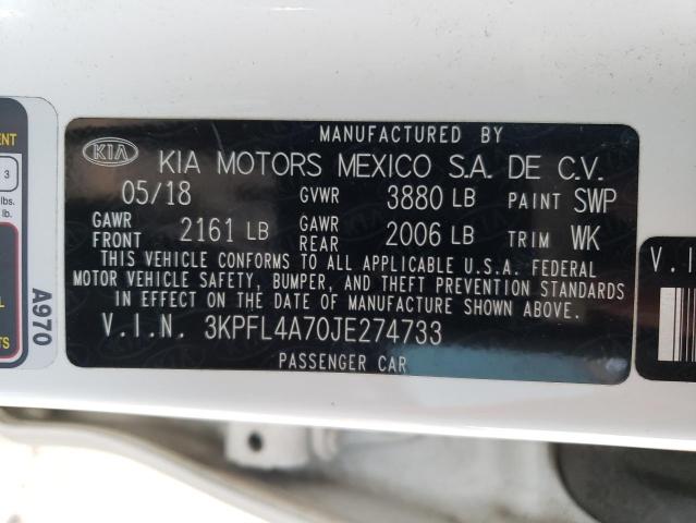 Photo 11 VIN: 3KPFL4A70JE274733 - KIA FORTE LX 