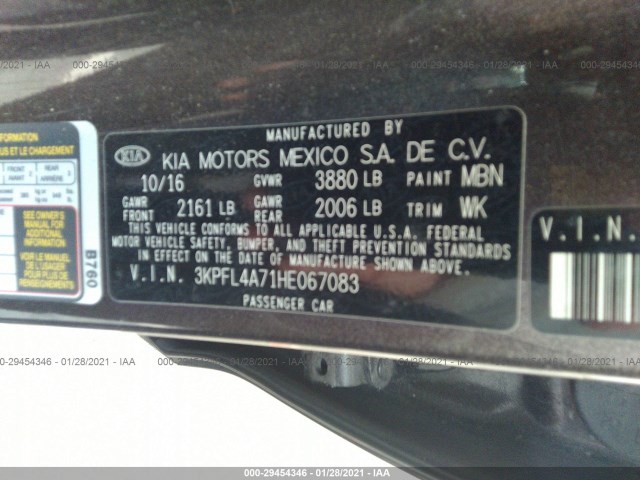 Photo 8 VIN: 3KPFL4A71HE067083 - KIA FORTE 